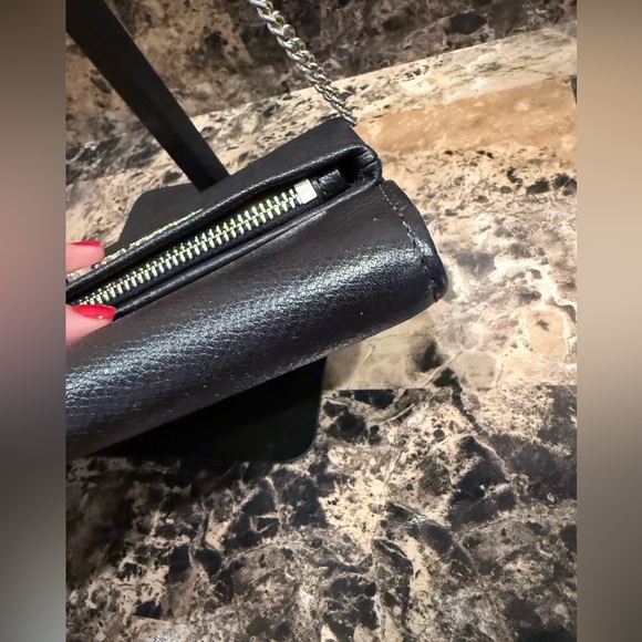 Henri Bendel Black Leather Crossbody/ Clutch - Picture 9 of 14